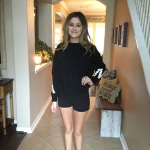 black long sleeve shirt